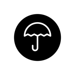 Umbrella icon vector glyph rounded style