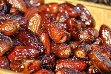 close up of dried dates