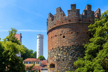 Towers of Ravensburg city, Baden-Wurttemberg, Germany, Europe