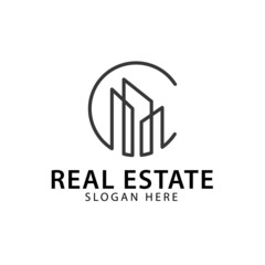 Realestate house resident logo design