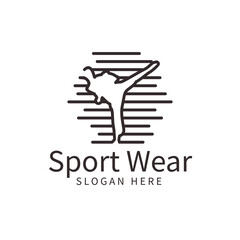 Sport wear community logo design