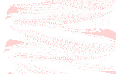 Grunge texture. Distress pink rough trace. Favorab