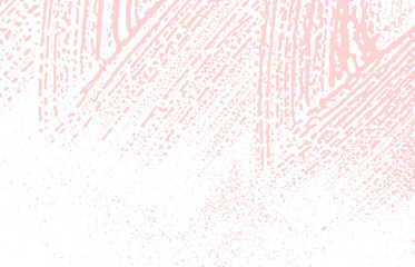 Grunge texture. Distress pink rough trace. Fetchin