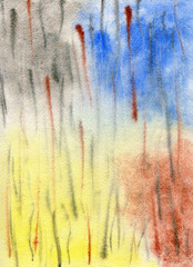 Decorative background. Watercolor drawing. Handmade.