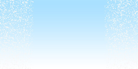 Random white dots Christmas background. Subtle fly