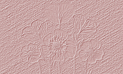 Abstract pink flower background graphic  
 art design illustration 