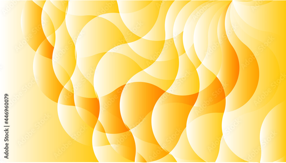 Wall mural abstract yellow round pattern wallpaper and background design