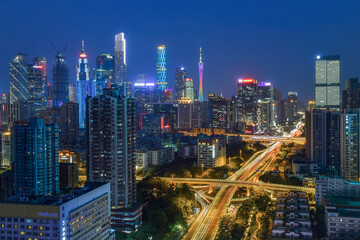 Fototapeta na wymiar Guangzhou City Night View