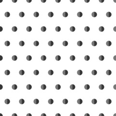 Seamless vector sweet pattern or texture with polka dots on white background, paper cut, web design, scrapbooks, party or baby shower invitations and wedding cards.