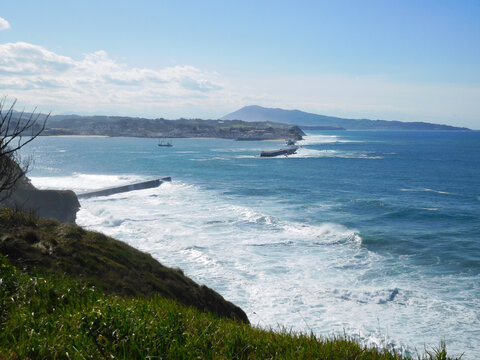 Digues de Saint Jean de Luz, c&ocirc;te basque