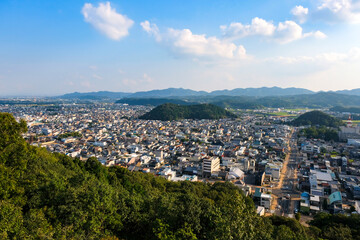 Fototapeta na wymiar 岐阜県関市 安桜山から見る関市の街並み