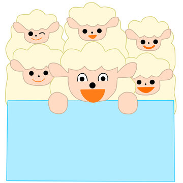 羊のコピ―スペ―ス