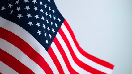 Fototapeta premium american flag in the wind