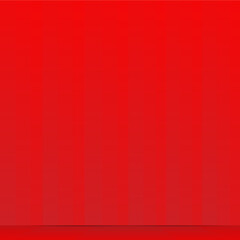 Red curtain and red wooden floor