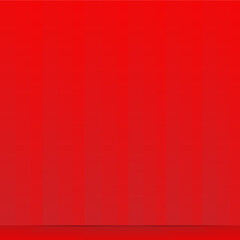 Red curtain and red wooden floor