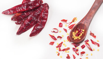 Fresh Red and Green hot chilli peppers.
