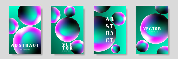 Planet. Space background. Circles. Future geometric template. Set abstract trendy universal artistic background. Good for cover, invitation, banner, placard, brochure, poster, card, flyer. Vector 