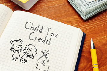 Child Tax Credit is shown on the conceptual photo using the text