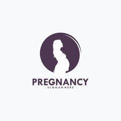 Pregnancy Logo Design Vector Template
