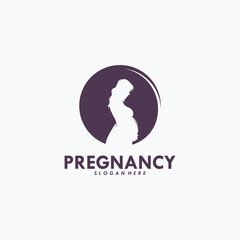 Pregnancy Logo Design Vector Template