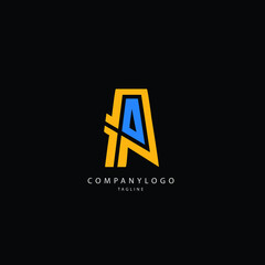 Simple illustration logo for financial company