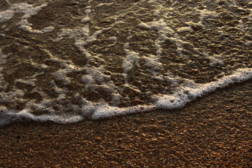 wave on the sand 