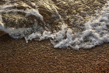wave on the sand 