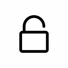 unlock icon and Vector illustration isolated on a white background. Premium quality for mobile apps, user interface, presentation, and website. pixel perfect icon