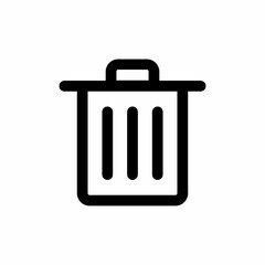 recycle bin icon and Vector illustration isolated on a white background. Premium quality for mobile apps, user interface, presentation, and website. pixel perfect icon