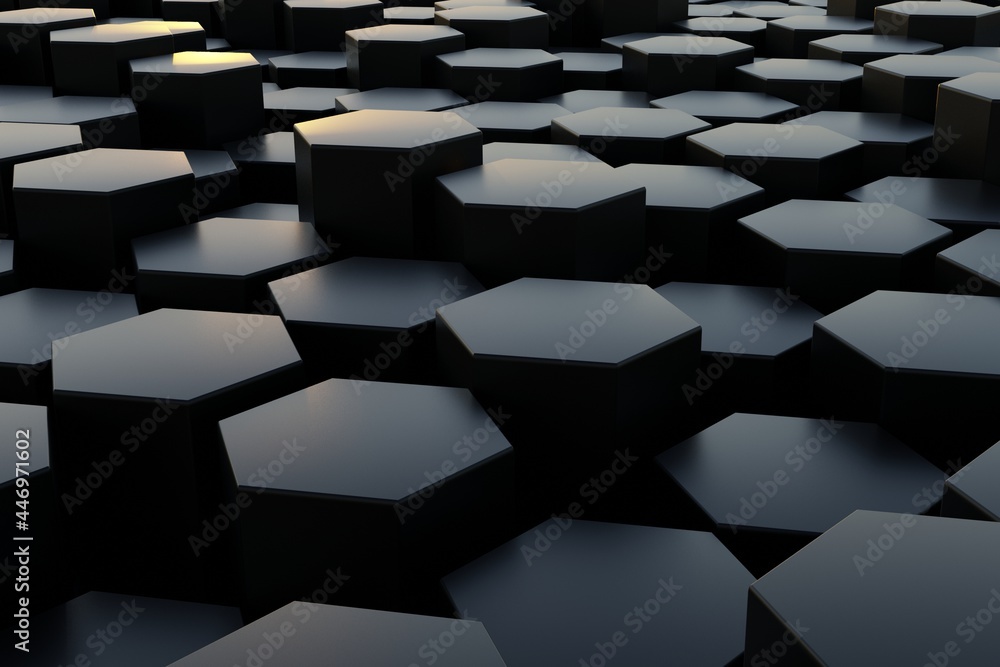 Aufkleber abstract geometric hexagonal background