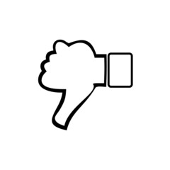 
thumbs down sign dislike