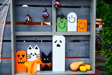 10月の楽しいハロウィンのおばけたち