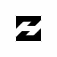 Initial letter ZH square, logo design inspiration