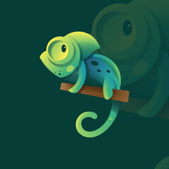 chameleon icon and logo © Andco Studio