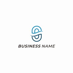 Obraz premium logo vector wave and initial letter O