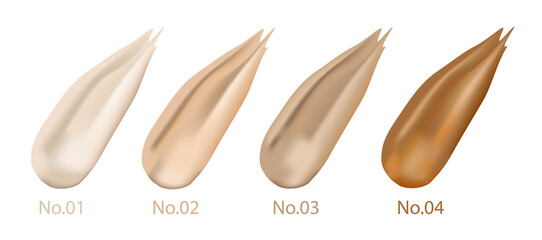 Foundation.Make up cosmetic for banner, poster. Liquid foundation background with cream tube. Vector illustration
