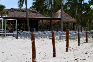 beach hut on the beach