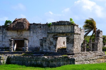 Remnants of Mayan architecture