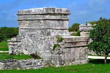 Remnants of Mayan architecture