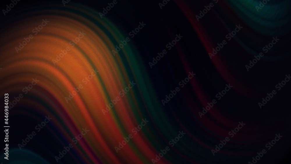 Poster abstract gradient flowing waves of dark colors, seamless loop. motion. curved colorful texture with 