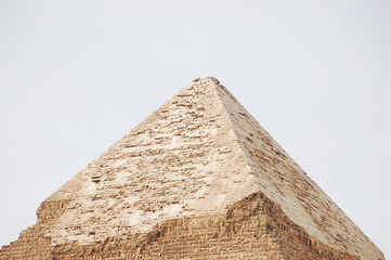 Fototapeta na wymiar The top of the Giza Pyramid
