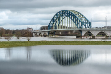 River IJssel bij Zwolle, Overijssel province, The Netherlands