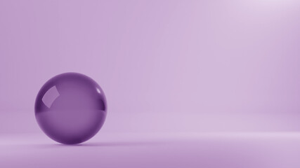 3D illustration. 3d render, abstract geometric background, multicolored balloons,primitive shapes, minimalist design