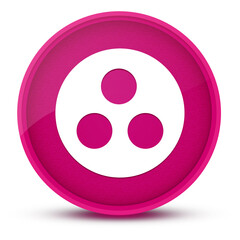 Fototapeta premium Group work luxurious glossy pink round button abstract