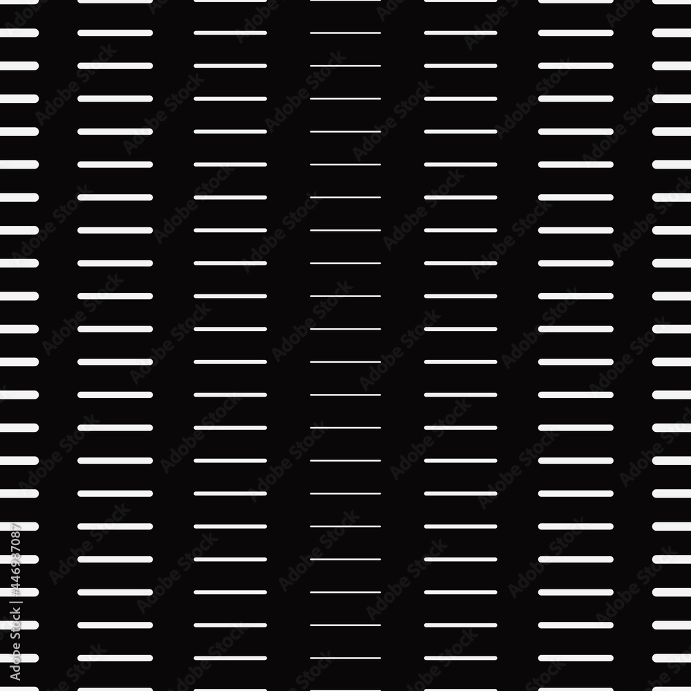 Poster simple horizontal sticks. vector white sticks and black background.