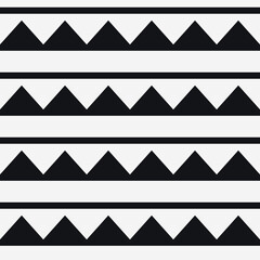 Black mountains wallpaper. White background. Vector pattern.