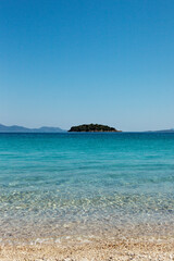 beautiful crystal clear sea at Vathiavali beach