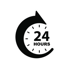 24 hour service icon	