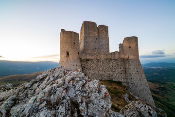 Castello di Rocca Calascio. In provincia dell'aquila, in Abruzzo. Set del film il nome della rosa  