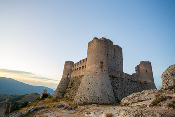 Castello di Rocca Calascio. In provincia dell'aquila, in Abruzzo. Set del film il nome della rosa  